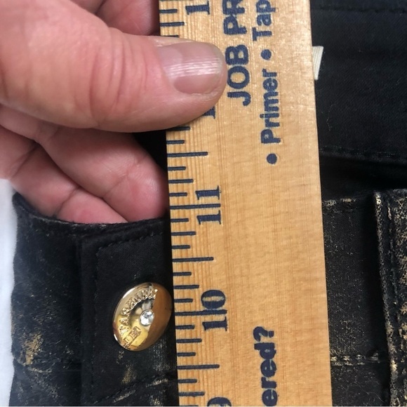 LUXE MODA (8) Black / Gold Embellished Jeans - Picture 15 of 16